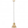 Lampa wisząca, 25 W, kolor mosiądzu, okrągła, 17 cm, E27