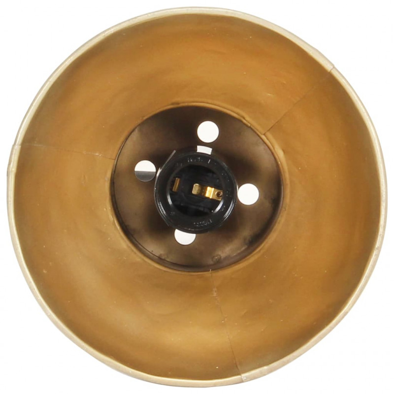 Lampa wisząca, 25 W, kolor mosiądzu, okrągła, 17 cm, E27