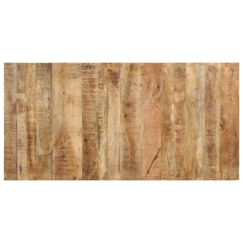 Stół jadalniany, 160 x 80 x 76 cm, surowe drewno mango