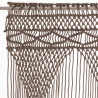 Zasłona z makramy, kolor taupe, 140 x 240 cm, bawełna