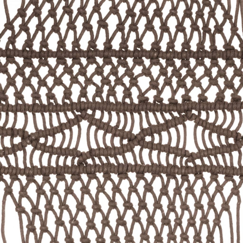 Zasłona z makramy, kolor taupe, 140 x 240 cm, bawełna