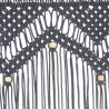 Zasłona z makramy, antracyt, 140 x 240 cm, bawełna