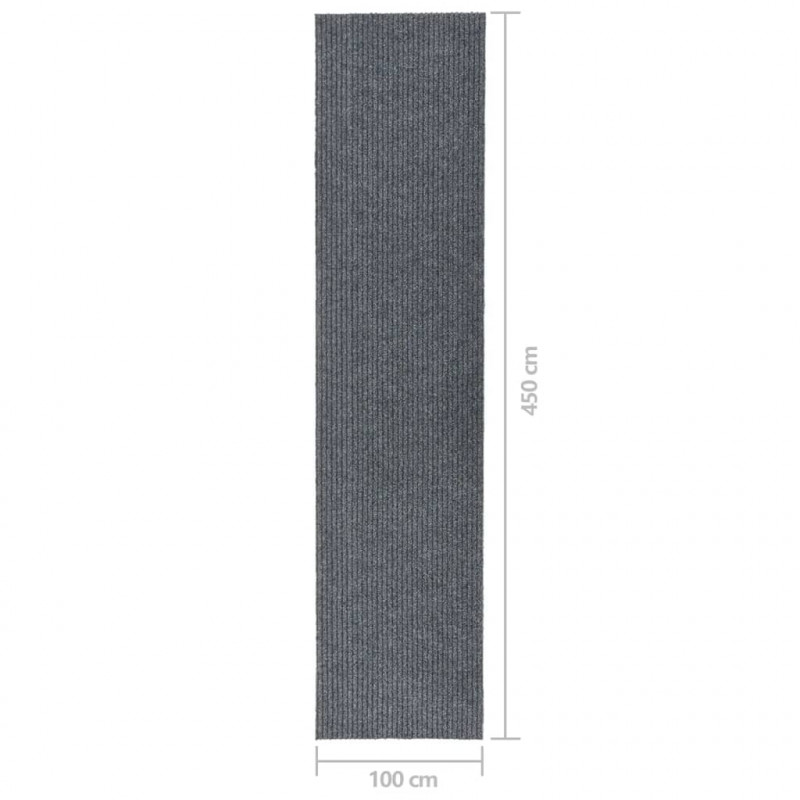 Dywanik pochłaniający zabrudzenia, 100x450 cm, szary