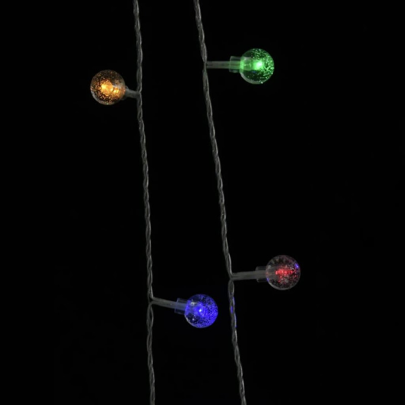 Lampki świąteczne, 20 m, 200 kolorowych diod LED, 8 funkcji