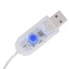 Lampki świąteczne, 20 m, 200 kolorowych diod LED, 8 funkcji