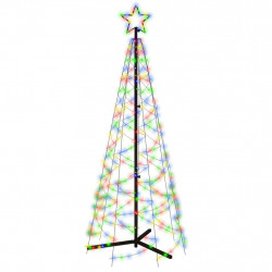 Choinka stożkowa, 200 kolorowych diod LED, 70x180 cm