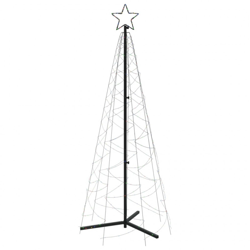 Choinka stożkowa, 200 kolorowych diod LED, 70x180 cm