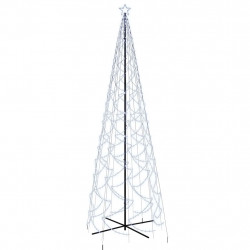 Choinka stożkowa, 1400 zimnych białych LED, 160x500 cm