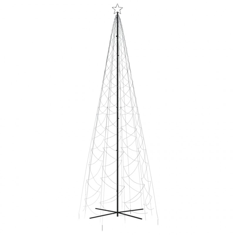 Choinka stożkowa, 1400 zimnych białych LED, 160x500 cm