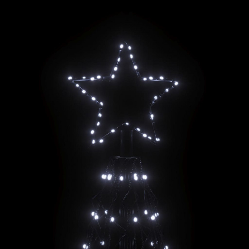 Choinka stożkowa, 1400 zimnych białych LED, 160x500 cm