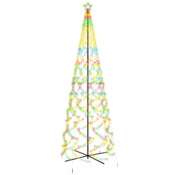 Choinka stożkowa, 1400 kolorowych diod LED, 160x500 cm
