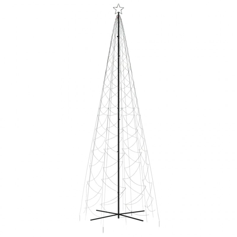 Choinka stożkowa, 1400 kolorowych diod LED, 160x500 cm