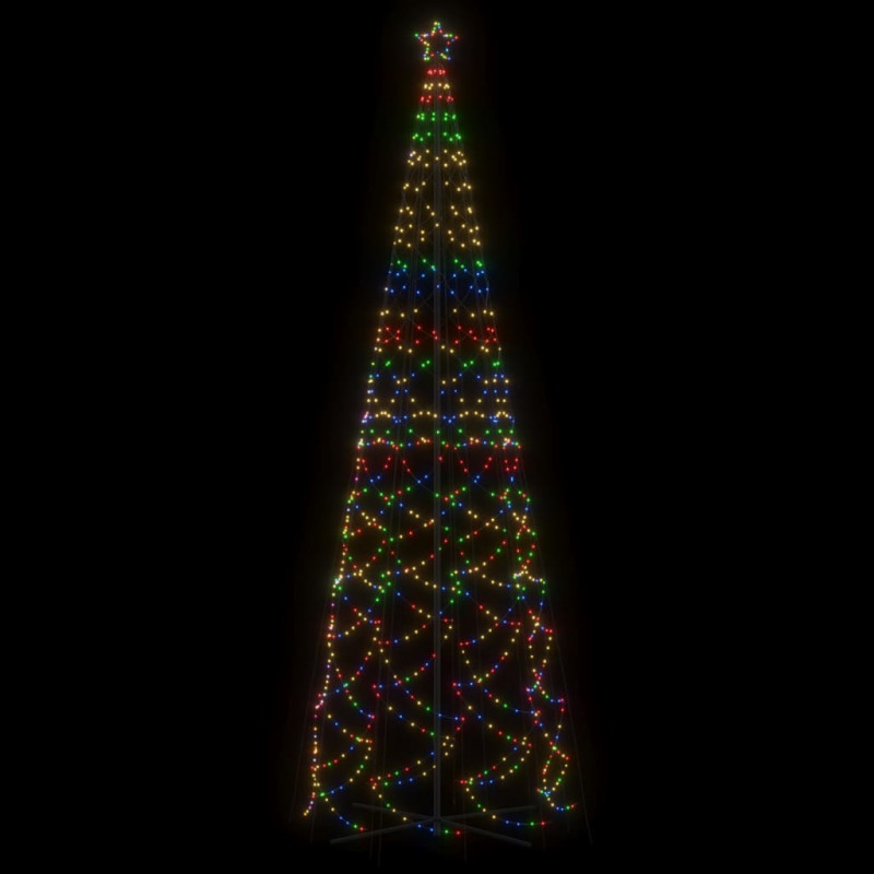 Choinka stożkowa, 1400 kolorowych diod LED, 160x500 cm