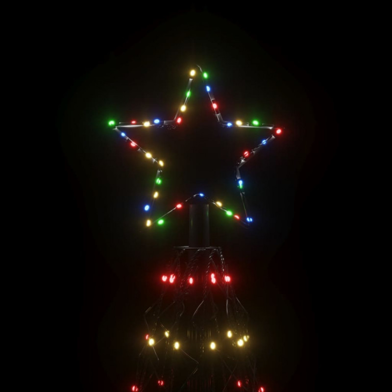 Choinka stożkowa, 1400 kolorowych diod LED, 160x500 cm