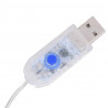 Świąteczne renifery, 6 szt., 120 srebrnych LED