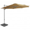Parasol ogrodowy z przenośną podstawą, taupe