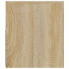 Szafki nocne z LED, 2 szt., dąb sonoma, 60x35x40 cm