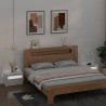 Szafki nocne z LED, 2 szt., białe z połyskiem, 60x35x40 cm