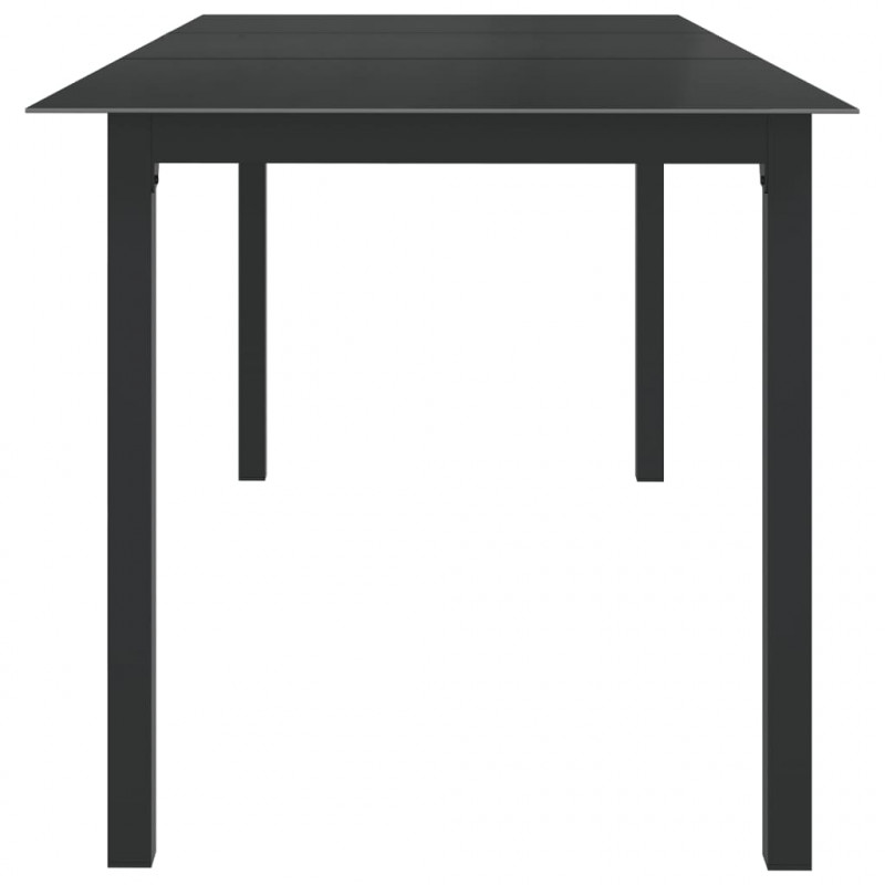 9-częściowy zestaw mebli ogrodowych, aluminium, antracytowy