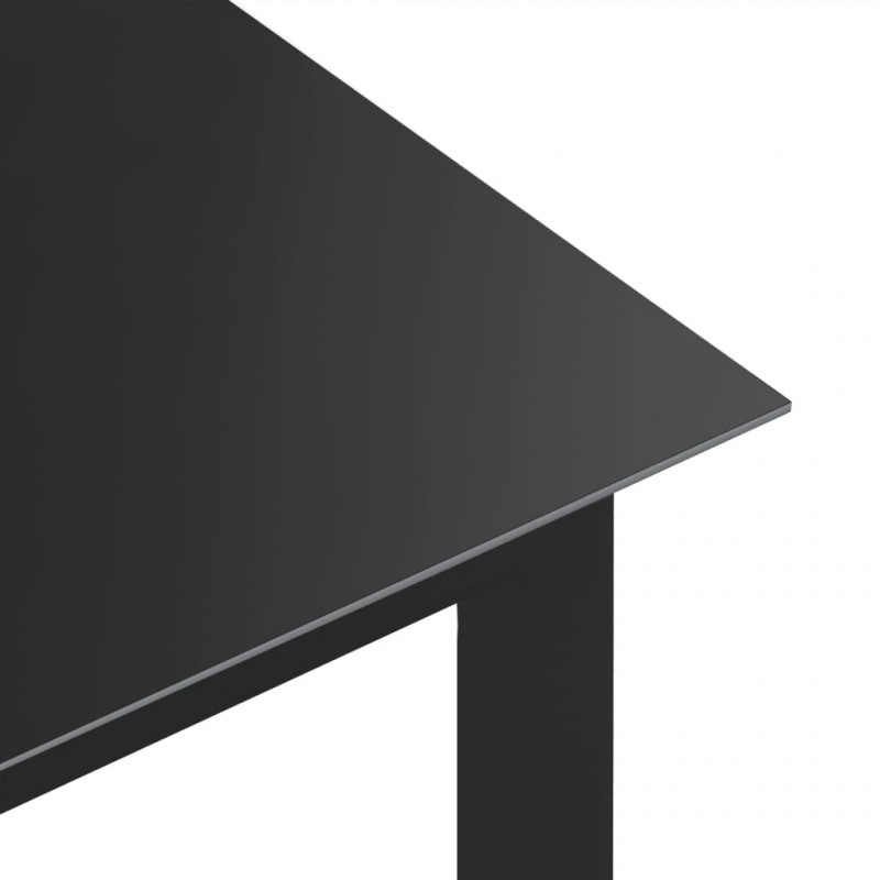 9-częściowy zestaw mebli ogrodowych, aluminium, antracytowy