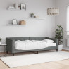 Sofa z materacem do spania, ciemnoszara, 80x200 cm, tkanina