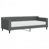 Sofa z materacem do spania, ciemnoszara, 80x200 cm, tkanina