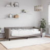 Sofa z materacem do spania, kolor taupe, 80x200 cm, tkanina