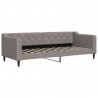 Sofa z materacem do spania, kolor taupe, 80x200 cm, tkanina