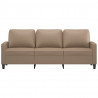 3-osobowa sofa, cappuccino, 180 cm, sztuczna skóra