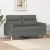 Sofa 2-osobowa, ciemnoszara, 120 cm, tapicerowana tkaniną