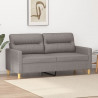 Sofa 2-osobowa, kolor taupe, 140 cm, tapicerowana tkaniną