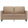 2-osobowa sofa, kolor cappuccino, 120 cm, sztuczna skóra