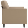2-osobowa sofa, kolor cappuccino, 120 cm, sztuczna skóra
