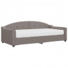 Sofa z materacem do spania, kolor taupe, 90x200 cm, tkanina