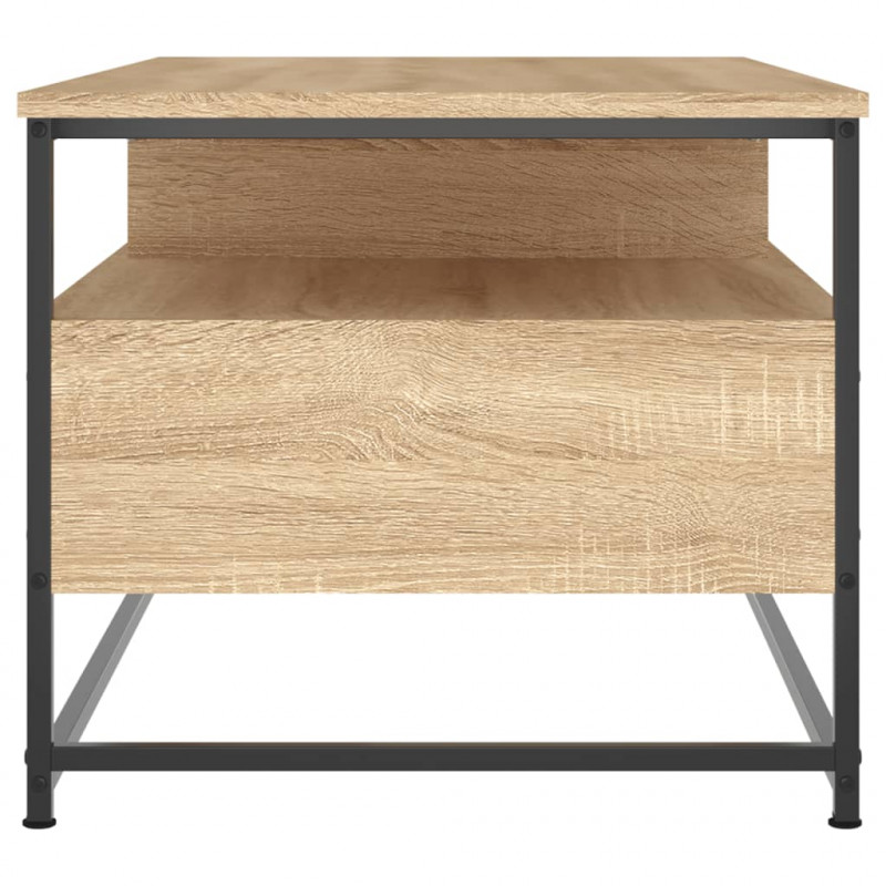 Stolik kawowy, dąb sonoma 100x51x45 cm, materiał drewnopochodny