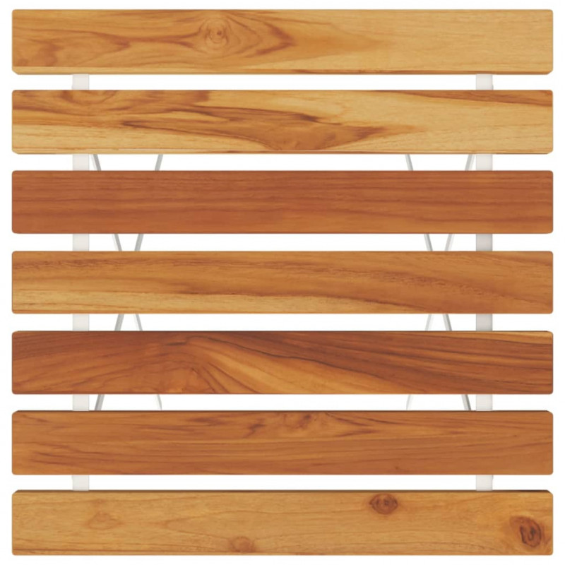 Składany stolik bistro, 55x54x71 cm, drewno akacjowe i stal