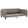 Sofa rozsuwana z materacami, kolor taupe, 100x200 cm, tkanina