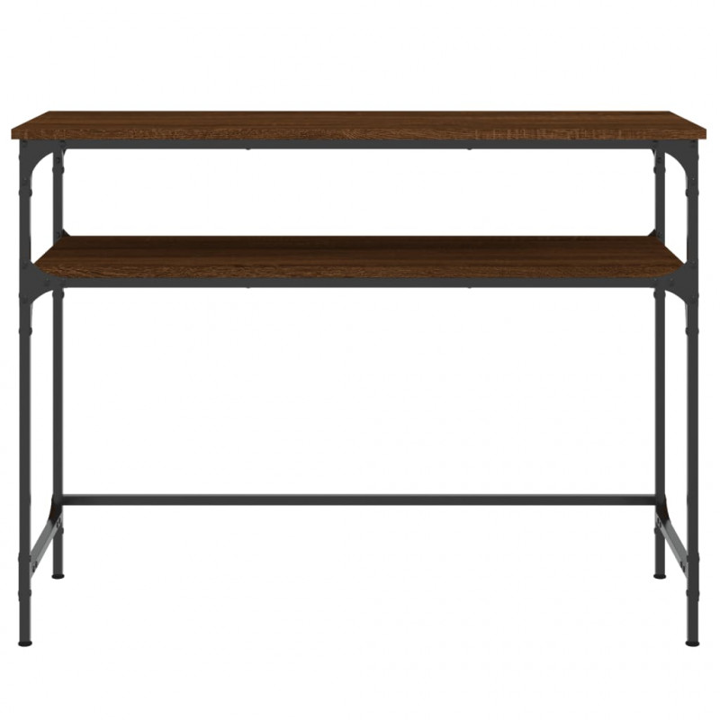 Stolik konsolowy, brązowy dąb, 100x35,5x75 cm