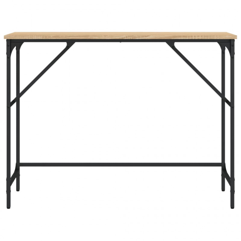 Stolik konsolowy, dąb sonoma, 100x32x75 cm