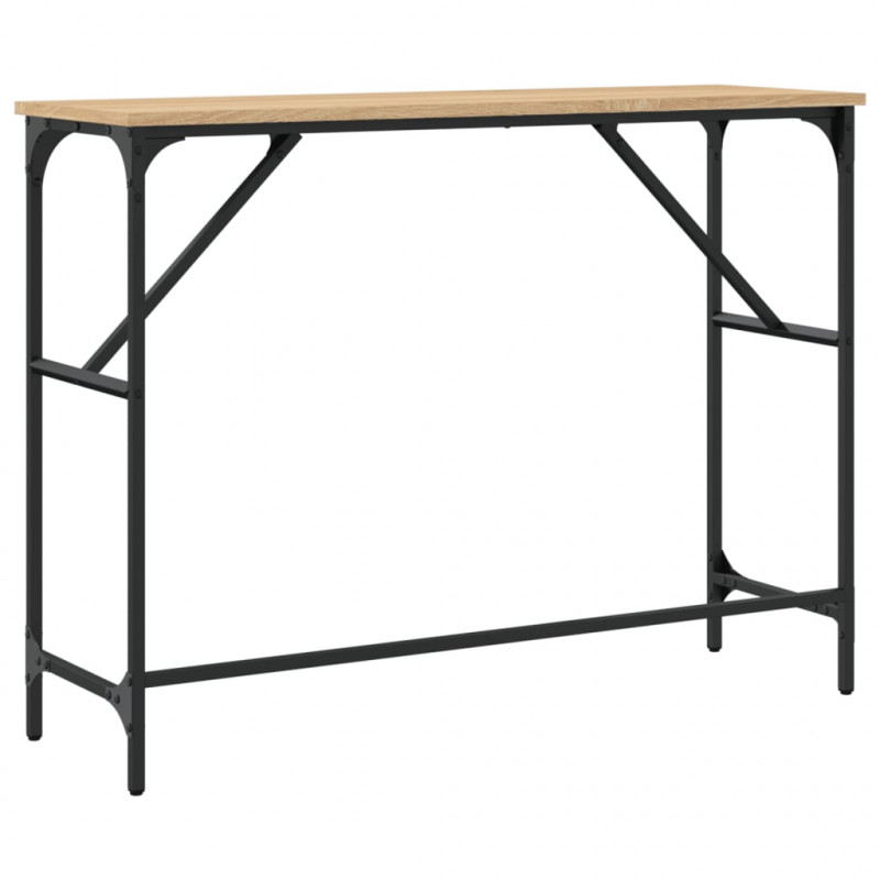Stolik konsolowy, dąb sonoma, 100x32x75 cm