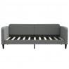 Sofa z materacem, ciemnoszara, 90x190 cm, tkanina