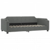 Sofa rozsuwana z materacami, ciemnoszara, 90x200 cm, tkanina