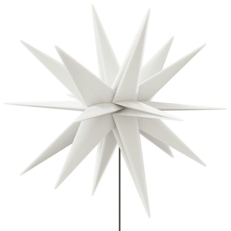 Ozdoba świetlna LED na kołku, składana, biała, 57 cm