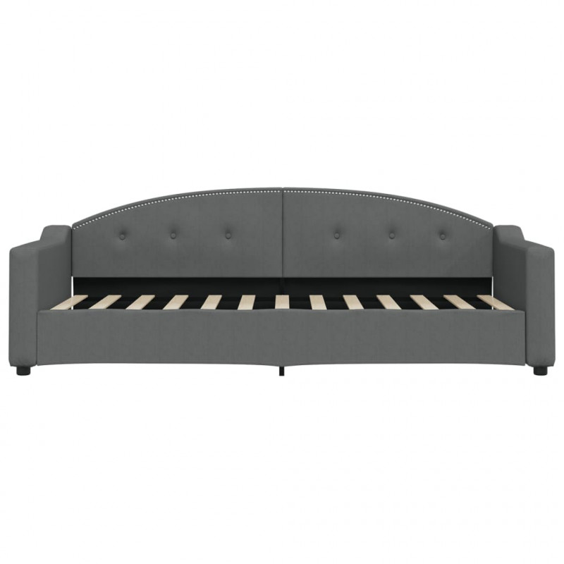 Sofa z materacem do spania, ciemnoszara, 80x200 cm, tkanina