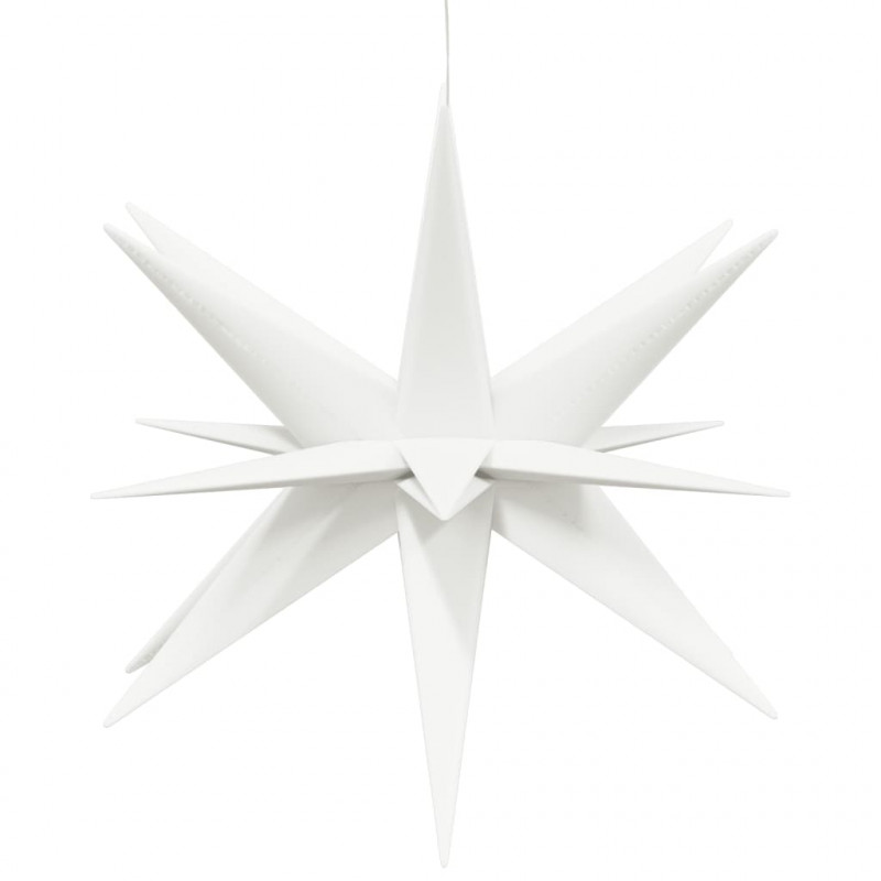 Ozdoby świetlne z LED, 3 szt., składane, białe, 57 cm