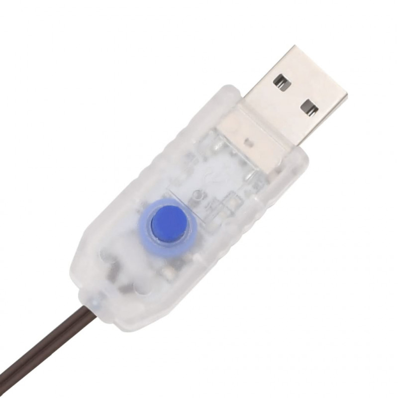 Rodzina reniferów, 2 szt., 180 ciepłych białych LED, rattan