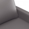 3-osobowa sofa, szara, 180 cm, sztuczna skóra