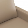 Fotel, kolor cappuccino, 60 cm, obity sztuczną skórą