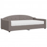 Sofa z materacem do spania, kolor taupe, 100x200 cm, tkanina