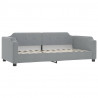Sofa z materacem, jasnoszara, 90x190 cm, tkanina